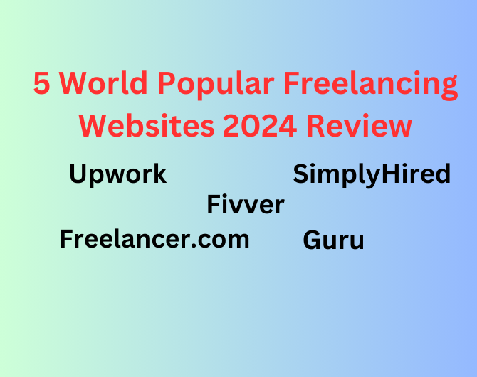 5 World Popular Freelancing Websites 2024